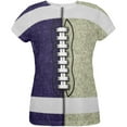 thumbnail image 1 of Fantasy Football Team Navy and Gold All Over Womens T Shirt Multi MD, 1 of 2