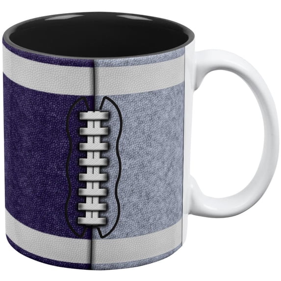 Fantasy Football Team Navy and Light Blue All Over Coffee Mug