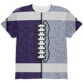 thumbnail image 1 of Fantasy Football Team Navy and Light Blue All Over Youth T Shirt Multi YSM, 1 of 2