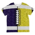 thumbnail image 1 of Fantasy Football Team Navy and Yellow All Over Toddler T Shirt Multi 4T, 1 of 2