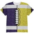 thumbnail image 1 of Fantasy Football Team Navy and Yellow All Over Youth T Shirt Multi YXL, 1 of 2