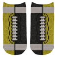 thumbnail image 1 of Fantasy Football Team Yellow and Black All Over Adult Ankle Socks White Standard One Size, 1 of 2