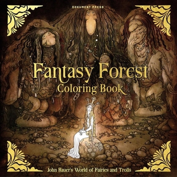 Pre-Owned Fantasy Forest Coloring Bk