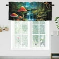 thumbnail image 1 of Fantasy Forest Curtain Valances Mushroom Jungle Waterfall Plant Magic Fairy Tale World Window Valance for Bedroom Bathroom Living Room Dining Room Valances Set, 1 of 6