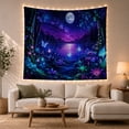 thumbnail image 1 of Fantasy Forest Moon Over Bioluminescent Lake Mystical Celestial for Nature Lovers, Fantasy Forest Decor Housewarming Gift Tapestry Wall Hanging for Bedroom, Living Room and Dorm, 1 of 7