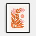 thumbnail image 1 of Fantasy Forest - Painting Floral Abstract Botanical Minimalist Modern Art Summer Geometric Black Framed Wall Art Print 5 x 7 inches, 1 of 3