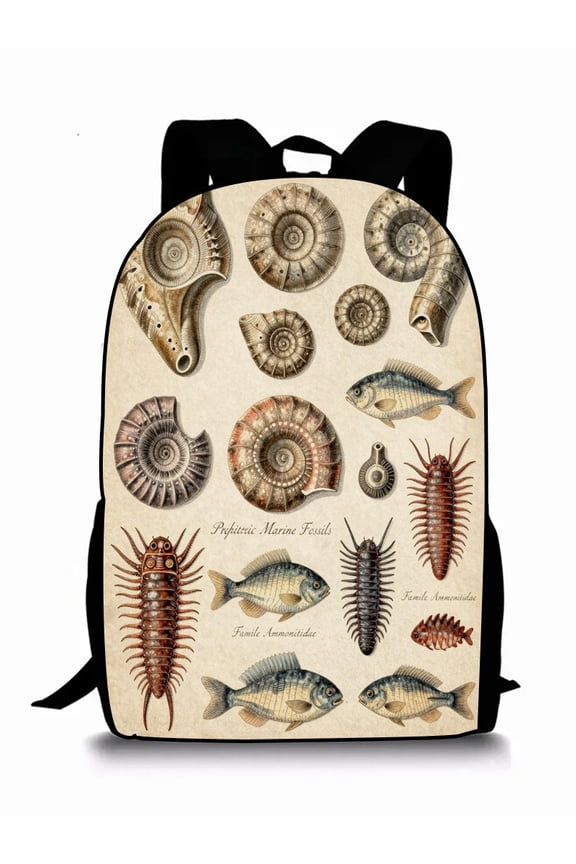 Fantasy Fossil Theme Backpacks for Customized Backbag for School Season Lightweight and Water Resistant