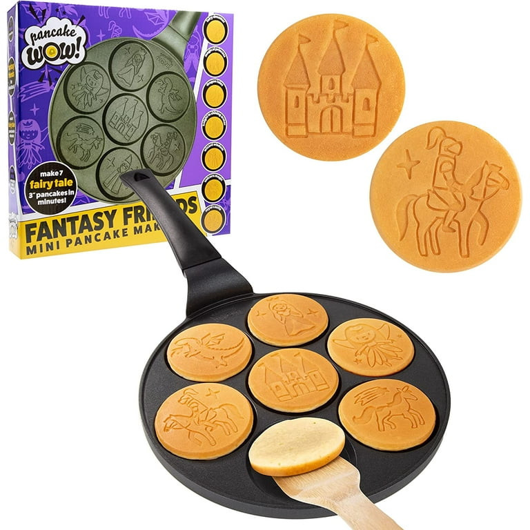 Mini Pancake Pan Nonstick, Pancake Pan Stovetop, Pancake Maker for Kids,  Pancake Mold, Egg Pancake Griddle Pan Kids Crepe Maker Pan for Pancakes