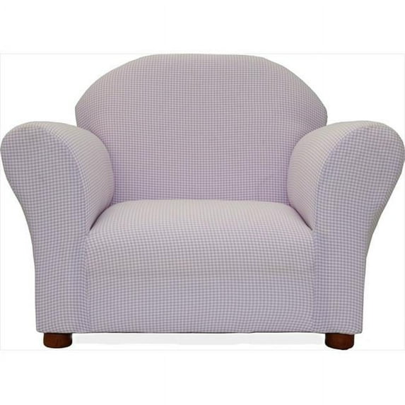Fantasy Furniture CR12 Fantasy Furniture Roundy Chair Lavander Ghingham