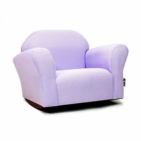 Fantasy Furniture CR12R Fantasy Furniture Roundy Rocking Chair Lavender Ghingham