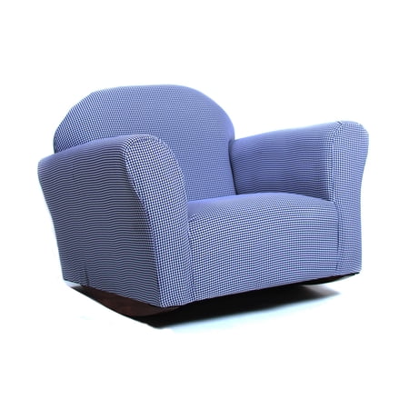 Fantasy Furniture CR16R Fantasy Furniture Roundy Rocking Chair Navy Ghingham