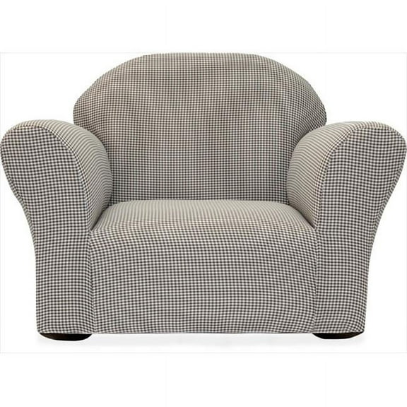 Fantasy Furniture CR19R Fantasy Furniture Roundy Rocking Chair Brown Ghingham