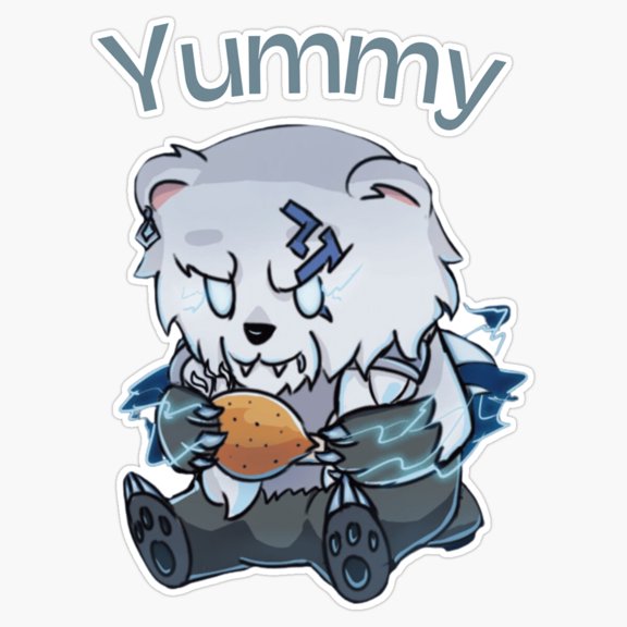 Fantasy Gaming Nordic Thunder Bear Volibear Sweet Culinary Ice Blast Decal For PC Case Sticker