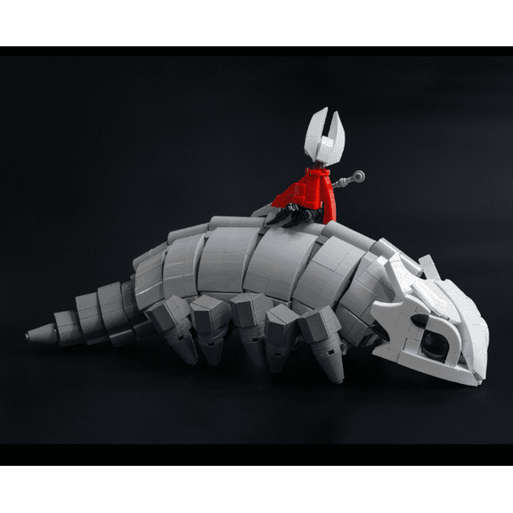 Fantasy Giant Reptile Mount Building Blocks Set, Articulated Mythical Beast with Mini Knight Figure, 846 Pcs Collectible Desktop Decor Bricks Model for Adult Hobbyists