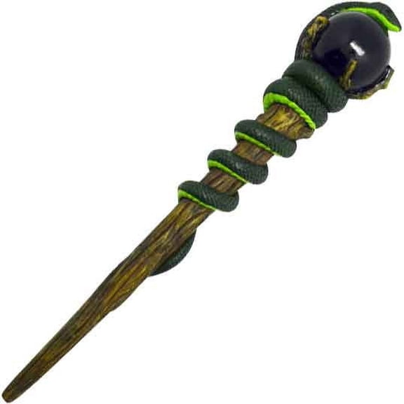 Fantasy Gifts Magic Wand with Snake and Ball Display Figurine Multicolor