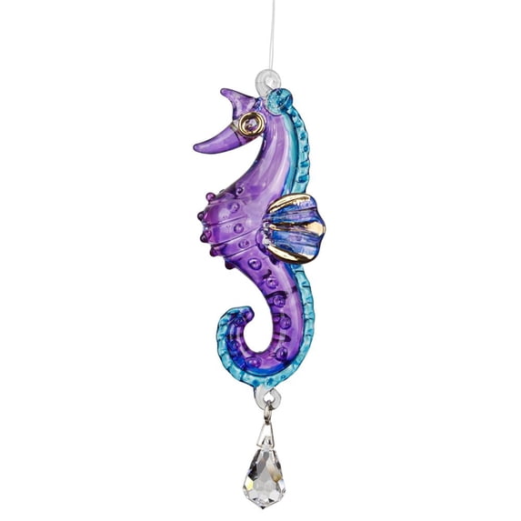 Fantasy Glass™ - Seahorse, Purple