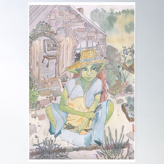 Fantasy Goblin Illustration Dungeons And Dragons Poster Wall Art, Modern Wall Decor, 8x12 UNFRAMED