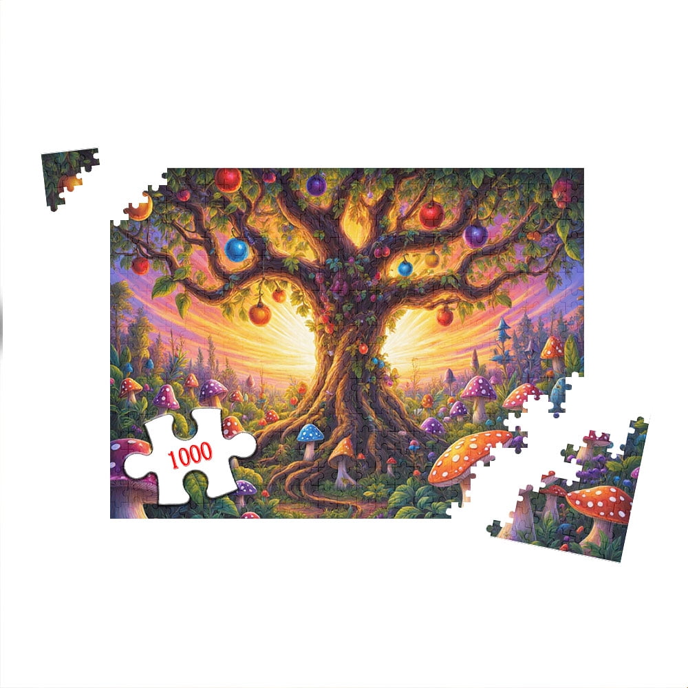 Puzzle 1000 Pezzi Brain Tree - Magical Horses, Cavalli Fantasiosi, 69x49cm, Con Poster E Vassoi Inclusi