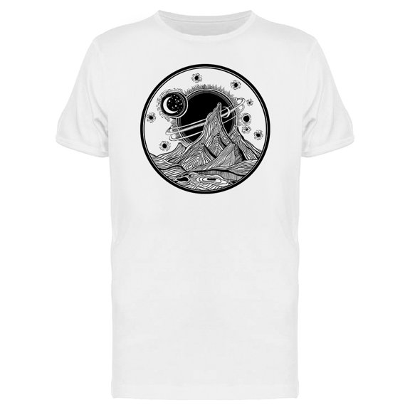 Fantasy Jupiter And Sun Space T-Shirt Men -Image by Shutterstock, Male XX-Large
