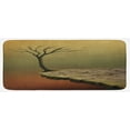 thumbnail image 1 of Fantasy Kitchen Mat, Tree over a Cliff and Flying Leaves Arid Country Precipice Drought, Plush Decorative Kitchen Mat with Non Slip Backing, 47" X 19", Sand Brown Cinnamon, by Ambesonne, 1 of 1