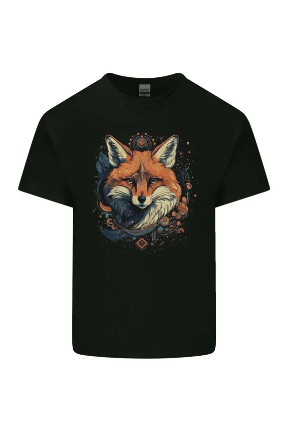 Fantasy Kitsune Japanese Folklore Fox Spirit Mystical Graphic Unisex T-Shirt, up to size 5XL