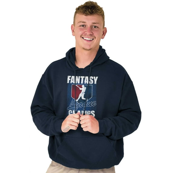 Fantasy League Champs Sport Ball Game Men's Big & Tall Graphic Hoodie Brisco Brands 5X