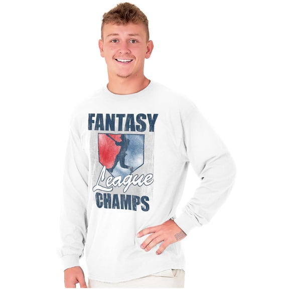 Fantasy League Champs Sport Ball Game Men's Long Sleeve Tee T Shirt Brisco Brands S