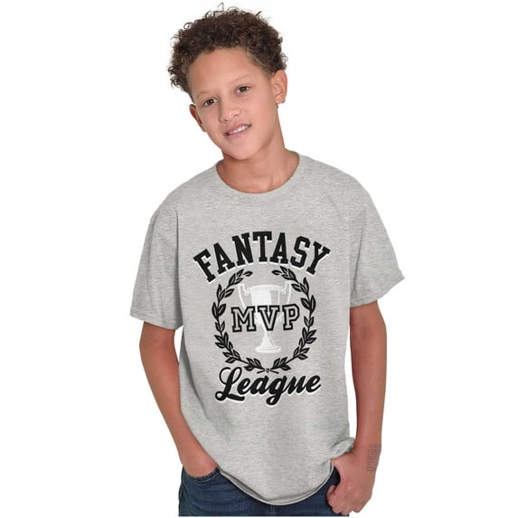 Fantasy MVP League Sports Fanatic Boys Kids T Shirt Tees Tops Teen Brisco Brands M