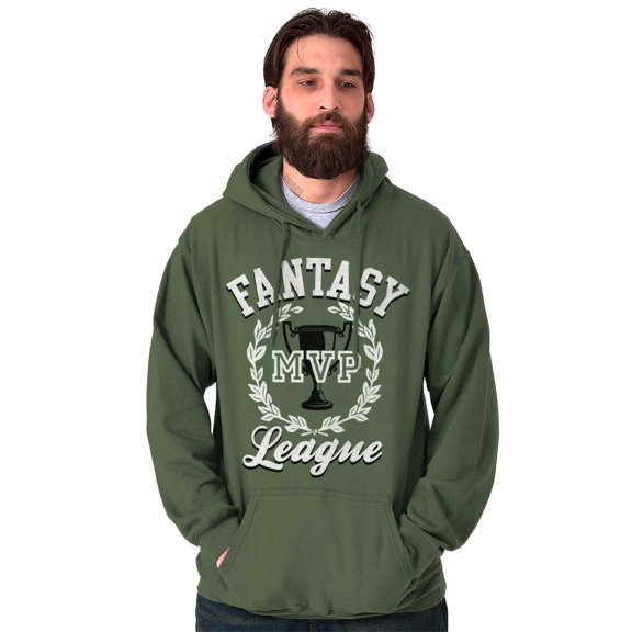 Fantasy MVP League Sports Fanatic Hoodie Hooded Sweatshirt Men Brisco Brands S