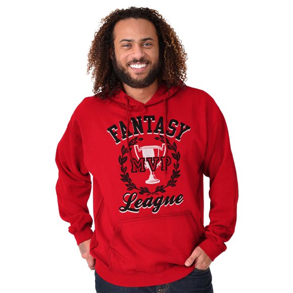 Fantasy MVP League Sports Fanatic Hoodie Hooded Sweatshirt Men Brisco Brands S