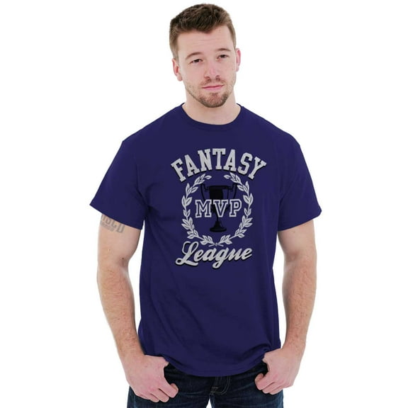 Fantasy MVP League Sports Fanatic Men's Big & Tall Crewneck Graphic Tee Brisco Brands 2X