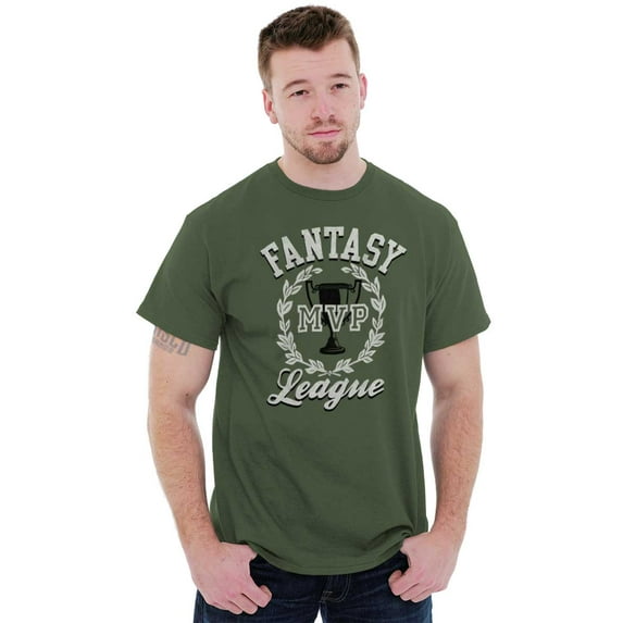 Fantasy MVP League Sports Fanatic Men's Graphic T Shirt Tees Brisco Brands S