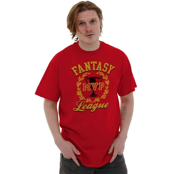 Fantasy MVP League Sports Fanatic Men's Graphic T Shirt Tees Brisco Brands X