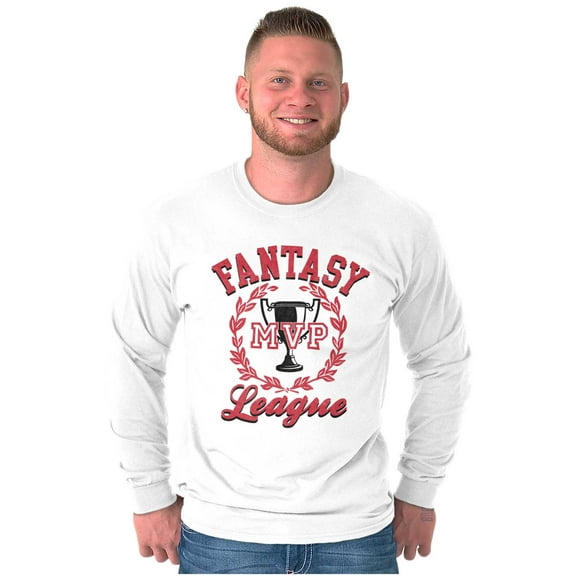 Fantasy MVP League Sports Fanatic Men's Long Sleeve Tee T Shirt Brisco Brands S