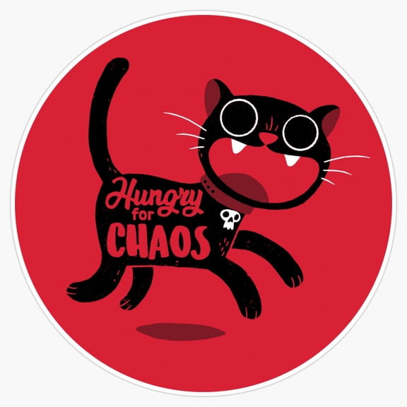 Fantasy Medieval Dungeon Guild Hungry For Chaos Monster Cooking Fight Slogan Decal For PC Sticker