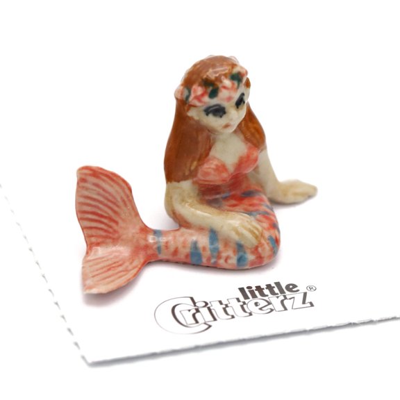 Fantasy - Mermaid "Blush" - miniature porcelain figurine