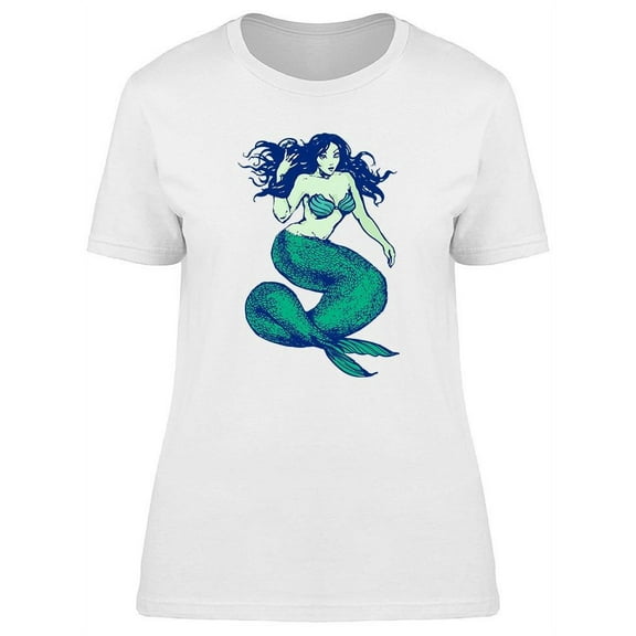 Fantasy Mermaid Design T-Shirt Women -Image by Shutterstock, Female x-Large