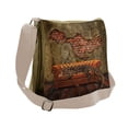 thumbnail image 1 of Fantasy Messenger Bag, Grunge Brick Wall, Unisex Cross-body, by Ambesonne, 1 of 2