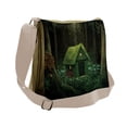thumbnail image 1 of Fantasy Messenger Bag, Surreal Forest House, Unisex Cross-body, by Ambesonne, 1 of 2
