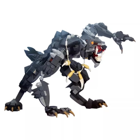 Fantasy Monster Beast MOC Building Blocks Assembled Desktop Ornament Model