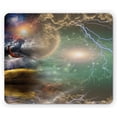 thumbnail image 1 of Fantasy Mouse Pad, Different Sky Celestial Events with an Eagle Thunderstorm Clouds Outer Space Image, Rectangle Non-Slip Rubber Mousepad, Multicolor, by Ambesonne, 1 of 2