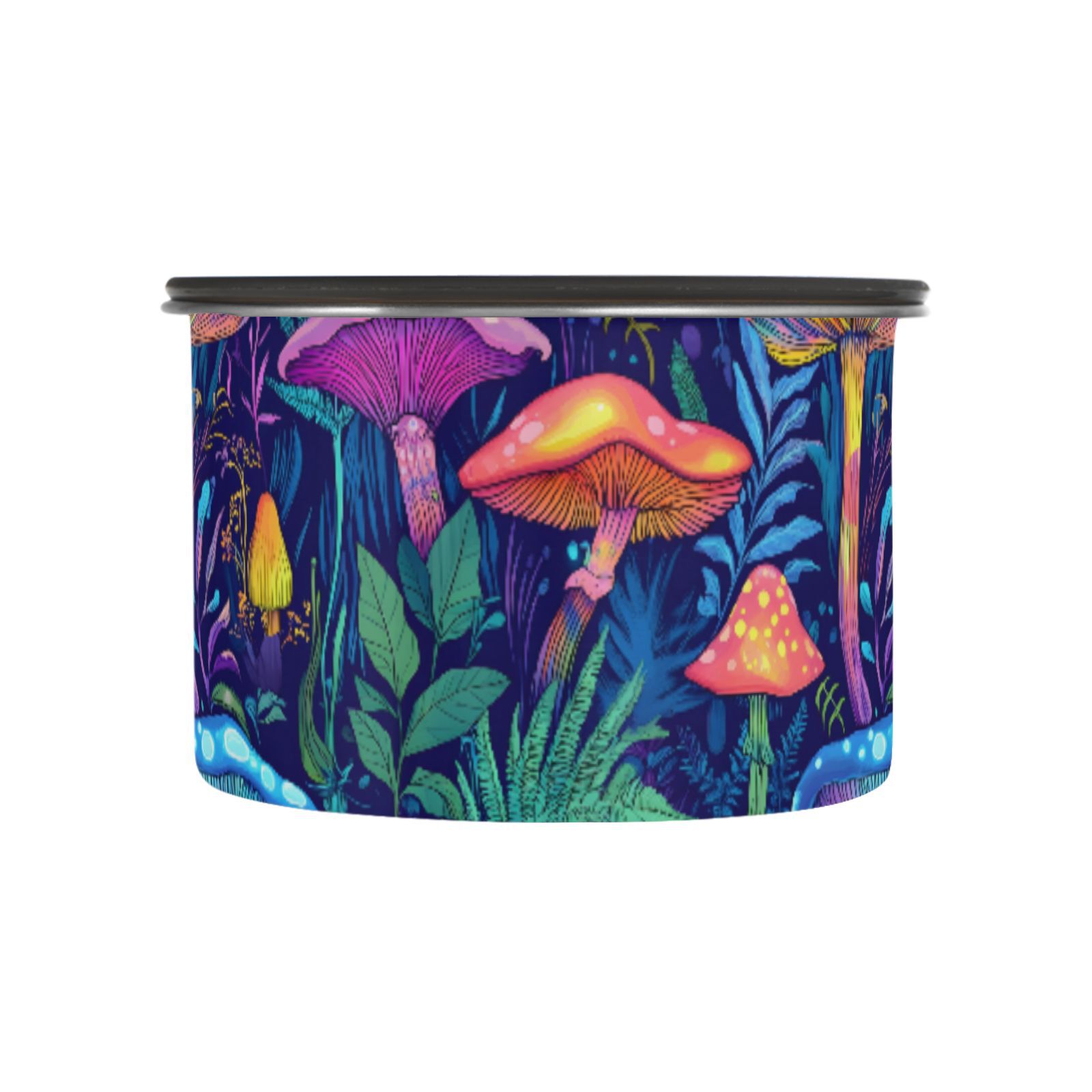 Fantasy Mushroom Airtight Coffee Bean Canister 17oz Food Storage ...