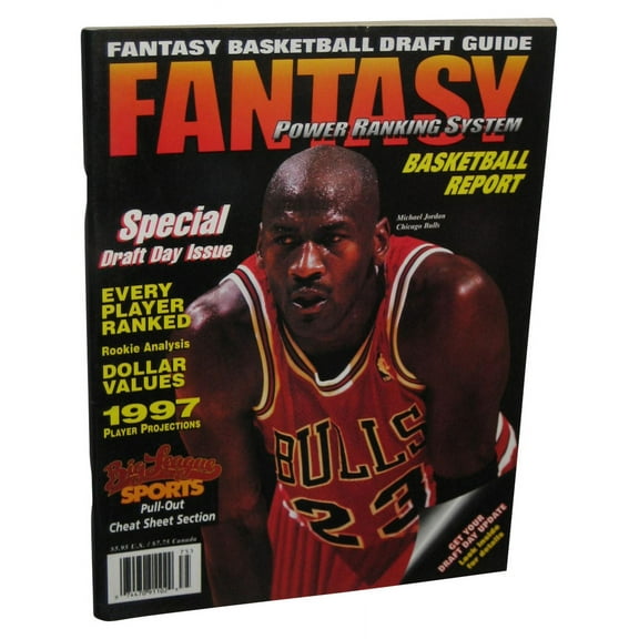 Fantasy NBA Basketball Draft Day Guide Special 1997 Michael Jordan Magazine Book