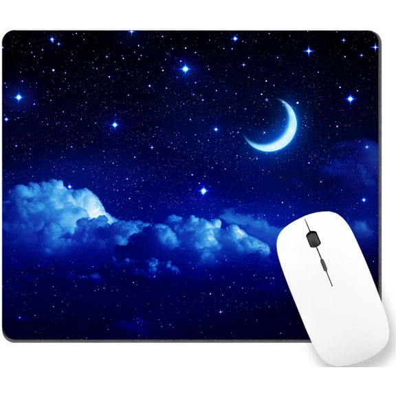 Fantasy Night Sky Cloud Galaxy Customized Rectangle Non-Slip Rubber MousePads for Office Home Laptop, Computer Mouse Pad for Wireless Mouse, 9""x8""x0.12"" Inch(240mm x 200mm x 3mm)