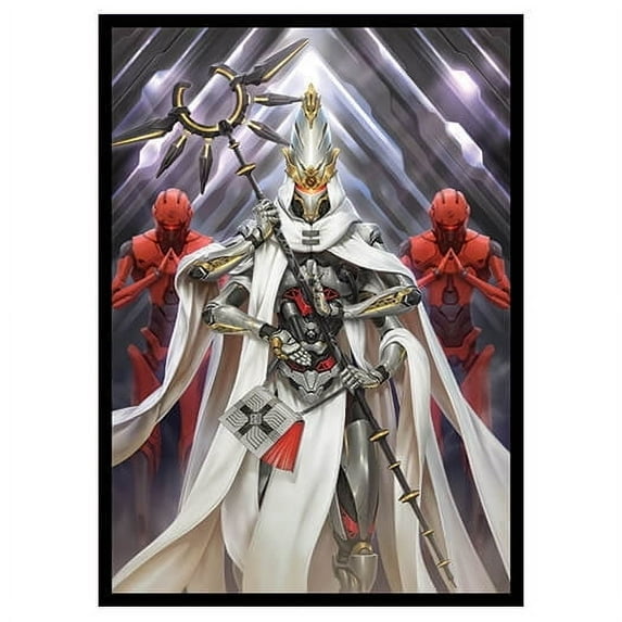 Fantasy North - Acheus - Machina Prophet - 100 Smooth Matte TCG Trading Card Sleeves - Fits Magic MTG Commander Pokemon and other Card Games - Playing Card Sleeves
