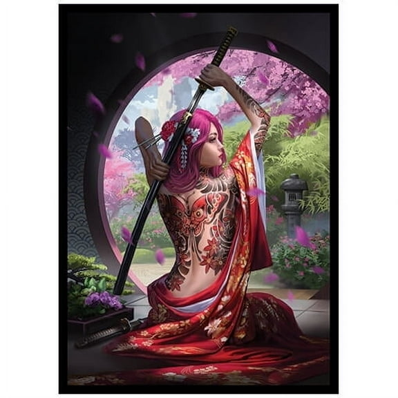 Fantasy North - Butterfly - 100 Smooth Matte TCG Trading Card Sleeves - Fits Magic MTG Commander Pokemon and other Card Games - Playing Card Sleeves