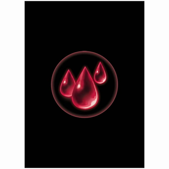 Fantasy North - Elements I - Blood - 100 Textured Matte TCG Card Sleeves - Fits Magic MTG Commander Pokemon and Other Card Games - Playing Card Sleeves