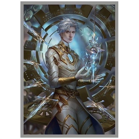 Fantasy North - Ezra Seven - Metal-Shaper Mage - 100 Smooth Matte TCG Trading Card Sleeves - Fits Magic MTG Commander Pokemon and other Card Games - Playing Card Sleeves