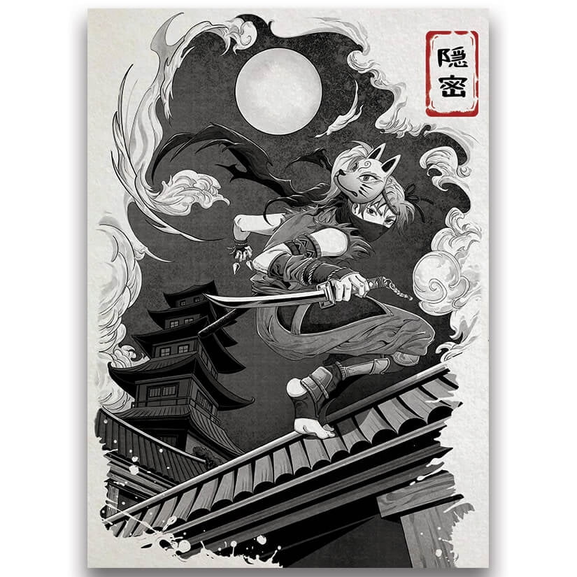 ninja card sleeves Red-Eyed Black Ninja Card Sleeves