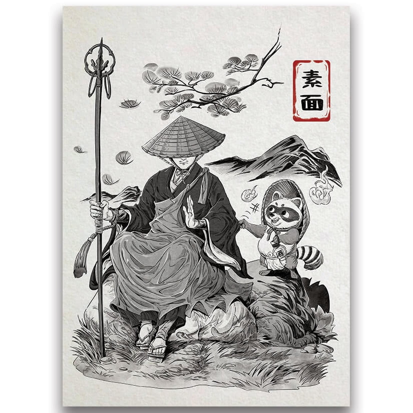 Fantasy North - Monk and The Tanuki - Japanese Inked Yokai Series - 100  Textured Matte TCG Card Sleeves - Fits Magic MTG Commander Pokemon and  Other Card Games - Playing Card Sleeves - Walmart.com